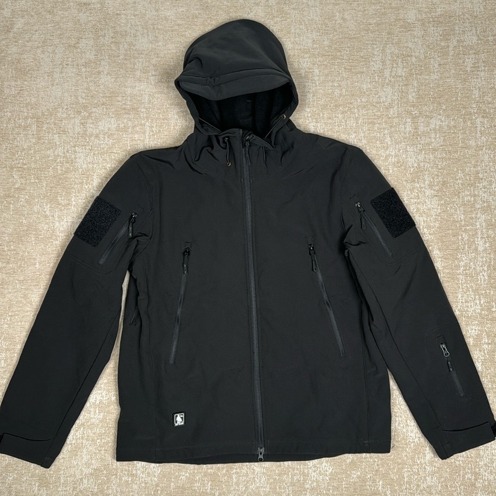 FREE SOLDIER Men's Outdoor Waterproof Soft Shell Hooded Military Tactical Jacket